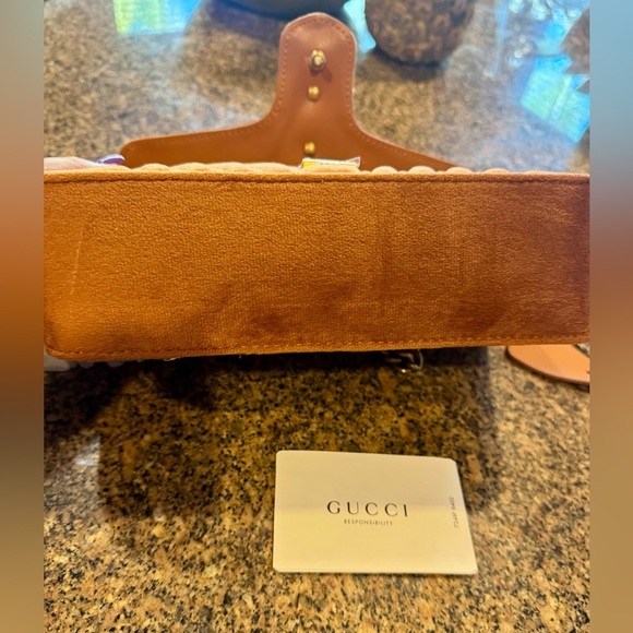 Suede Orange 🍊 Bag Crossbody Bag - Picture 6 of 7